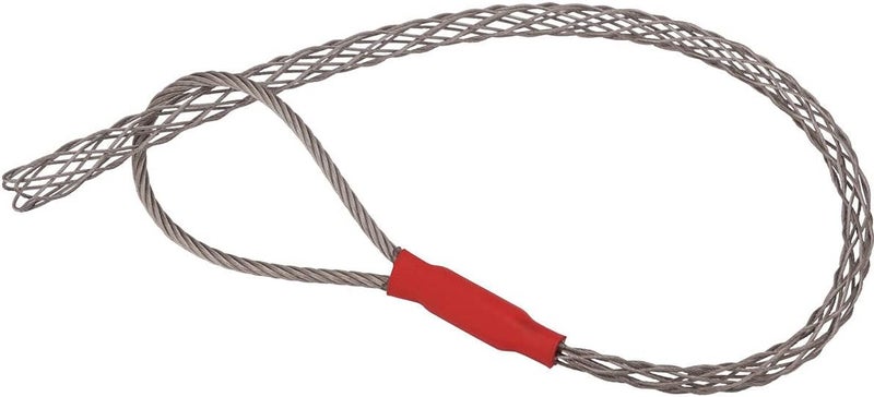 VGongTech Cable Pulling Grip Sock Kit Galvanizing Steel Antislip Pipe Cable Wire Pulling Grips Lassos Set Flexible Eye Mesh Rope Red - Image 1